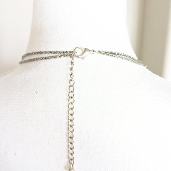 Vintage Puff Heart Double Strand Necklace - Picture 7 of 7